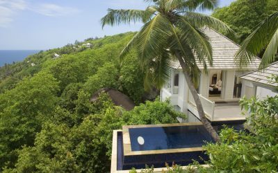 The Epitome of Early 21-st Century Island Life: Shingle Roofs Blend with Lush Tropical Flora